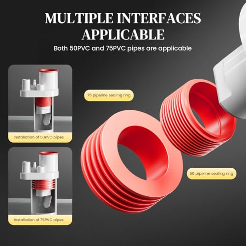 HASTHIP® Kitchen Drain Adapter Anti-backflow Valve Under Sink with Multi Adapters Universal Connector for Dishwasher Laundry Machine Sink 2PCS HASTHIP® Kitchen Drain Adapter Anti-backflow Valve Under Sink with Multi Adapters Universal Connector for Dishwasher Laundry Machine Sink 2PCS